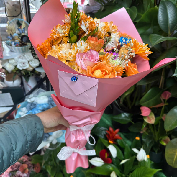  Çerkezköy Çiçekçiler Renkli Buket Modeli
