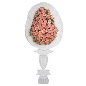  Çerkezköy Çiçek Pembe Gerbera Sepet/Çelenk